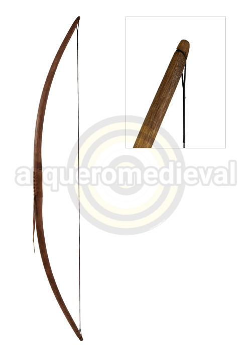 Longbow Agincourt 58 pulgadas RH, marrón oscuro, incluye cuerda