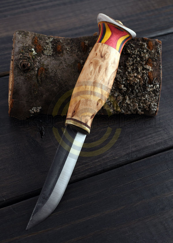 Cuchillo de caza Visapuukko Sarvihatulla, Wood Jewel