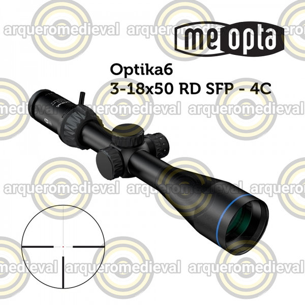 Visor Meopta MeoPro Optika6 3-18x50 SFP - RD 4C