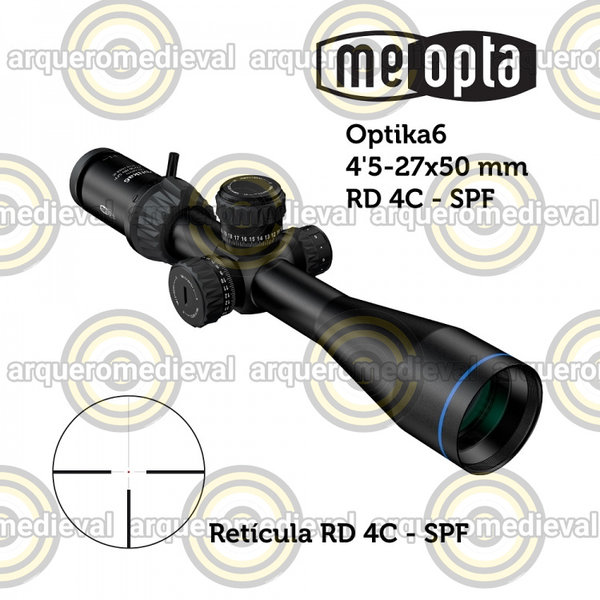 Visor Meopta MeoPro Optika6 4.5-27x50 SFP RD 4C