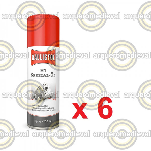 6x Aceite Ballistol H1 Spray 200 ml