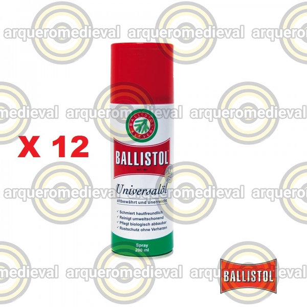 12x Aceite Ballistol Spray 200 ml