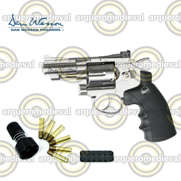 Revolver CO2 Dan Wesson 2.5" Silver 4.5mm BBs 2J