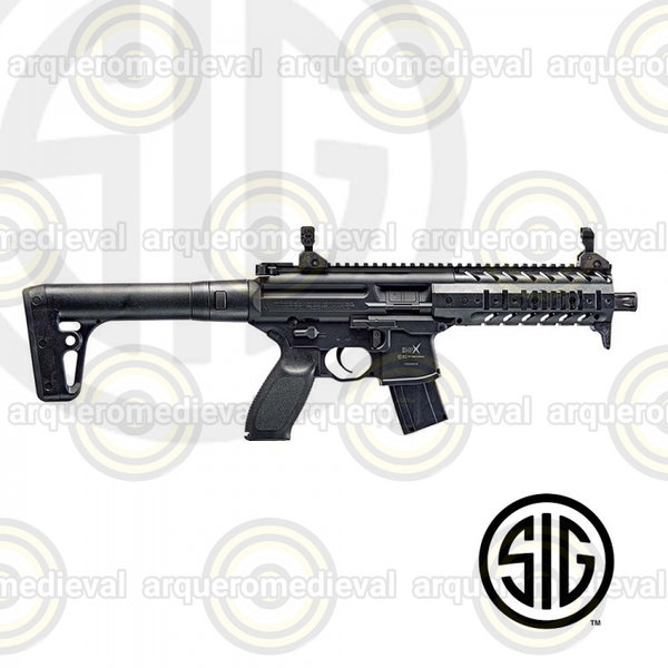 Subfusil CO2 Sig Sauer MPX ASP Black 4.5mm Pell