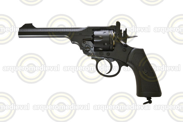 Revolver CO2 Webley Mark VI Negro 4.5mm BBs 3J