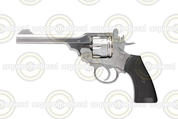 Revolver CO2 Webley Mark VI Silver 4.5mm BBs 3J
