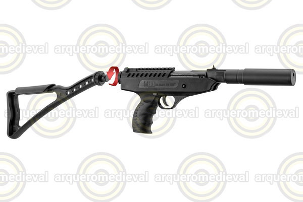 Pistola BlackOps Langley Hitman 4.5mm Pellet 12J