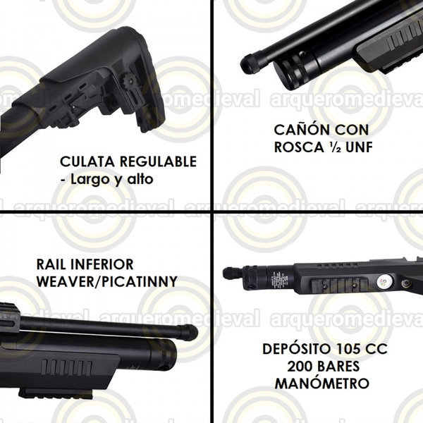 Pistola PCP KRAL Puncher NP01 5.5 mm 20J