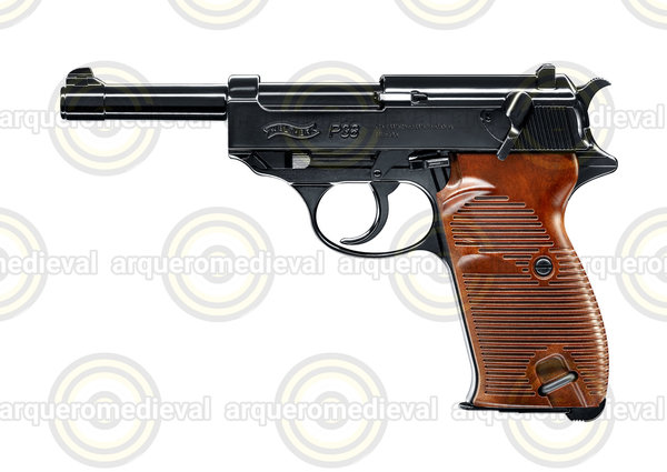 Pistola CO2 Walther P38 4.5mm BBs 3J BLOWBACK