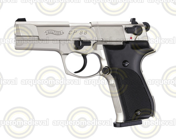 Pistola Co2 Walther CP88 NICKEL 4.5mm Pellet 4J