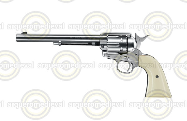 Revolver CO2 Colt SA Army 45 Nickel 4.5mm Pel 3J