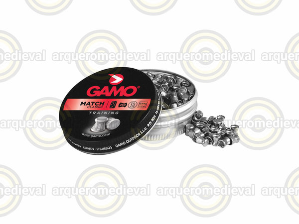 100x Balines Gamo Match Metal 4.5mm 500u 0.49g