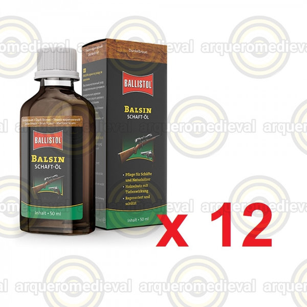12x Balsin AceiteProtector DBrown 50ml Ballistol